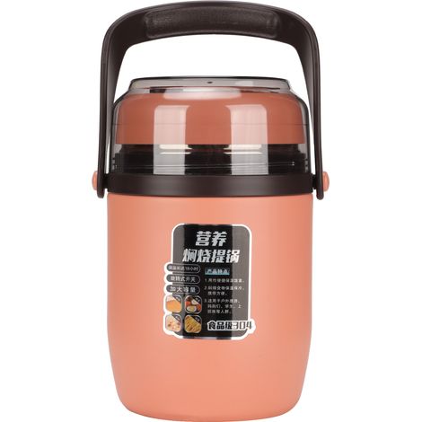 Boîte à repas isotherme 2L à 3 compartiments, récipient alimentaire sous vide, boîte à soupe en acier inoxydable, boîte à lunch isotherme (1/5)