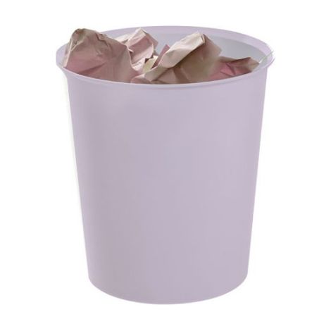 Poubelle Ecogreen 100% recyclée et recyclable mauve pastel 18 litres 290x310 mm archive 2000 2001 ml ps