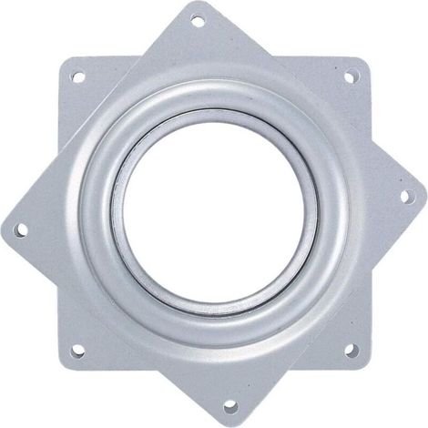LangRay Lazy Plate-Forme Tournante Carrée de 4 Pouces Pivotante de Plateau Tournant à 360 degrés avec des Roulements à Billes en Acier à des Fins Multiples pour Le Support de Table de Bureau de TV