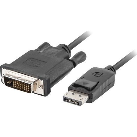 Cavo adattatore Lanberg DisplayPort v1.2 - DVI-D (24+1) M/M 1 m nero Dual Link (1/2)