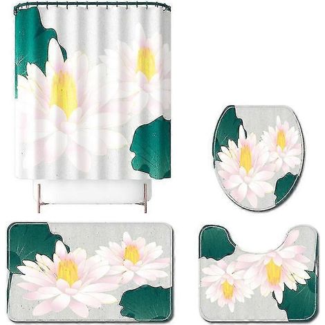 Ensemble de quatre pièces pour salle de bain Mng, tapis de sol (1/5)