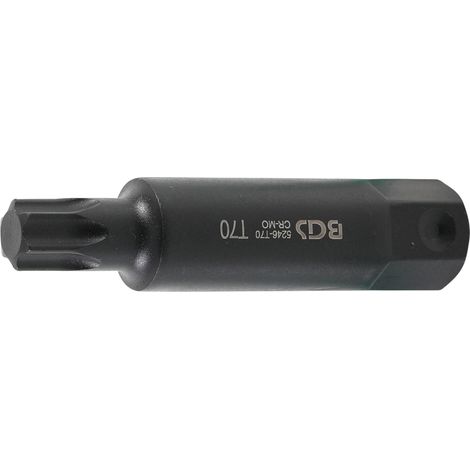 Inserto  lunghezza 100 mm  attacco esagono esterno 22 mm  profilo a T (per Torx) T70 (1/2)