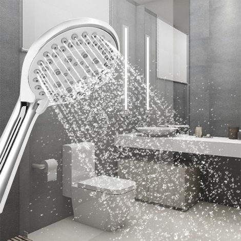 Kit de douche à main multifonction réglable G1/2, pommeau de douche pour salle de bain domestique (1/5)