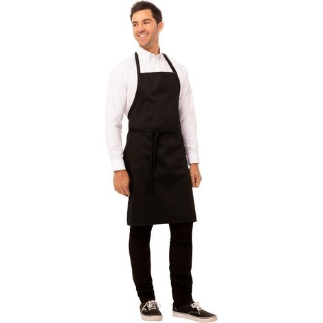 Tablier Bavette Chef Works Noir - Chef Works