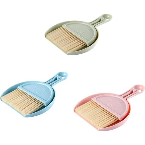 Ensemble de 3 balais à poussière, mini pelle, balai de nettoyage, mini balai pour le bureau et la maison (1/5)