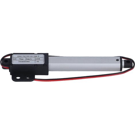 Elektrischer Mini-Linearantrieb, teleskopisch, für kleine Bewegungen, 150 N, 75 mm Hub, DC 24 V, 4 mm/s für Roboter