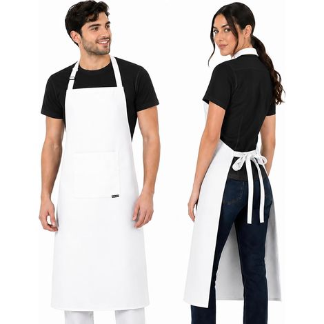 Tablier Cuisine Homme Tablier de Cuisine Femme pour la Cuisine, le Bricolage, la Peinture, la Pâtisserie EN ISO 13688 (1/5)