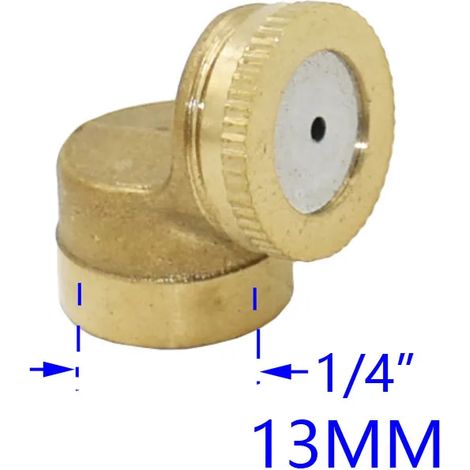 Buse de pulvérisation en laiton (1/4 x 1 trou) pour arrosage de jardin, 1/2/3/4 trous, pour pulvérisation de pesticides. (1/5)