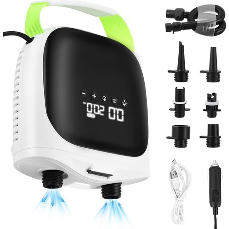 Gonfleur Électrique 20PSI,Pompe Paddle Rechargeable avec Gonflage Double Étage (1/5)
