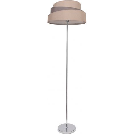 Colonia Lampada da Terra Cromo/Grigio-Marrone 1xE27 (153x40x40cm)