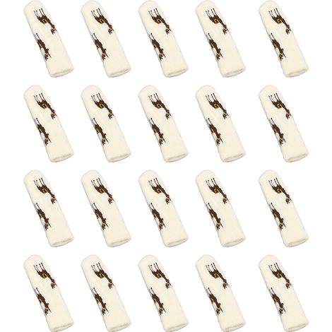 Lot de 20 protège-pieds de chaise en tissu tricoté double épaisseur, élastiques et adaptés à toutes les formes de pieds.