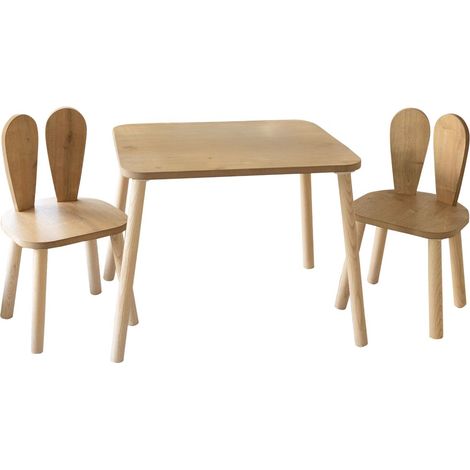 Mesa Muebles Mesa de Comedor Set Marrón (1/4)