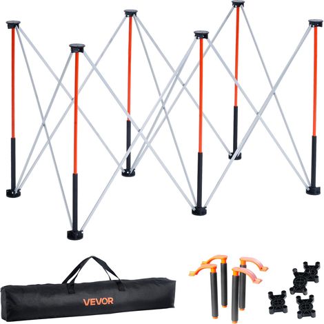 VEVOR Banco da Lavoro Pieghevole Portatile 1266 x 665 mm Tavolo di Lavoro Pieghevole Senza Montaggio, Carico di 1135 kg con Borsa Portaoggetti, Piano del Tavolo Non Incluso, per Garage, Officina (1/5)