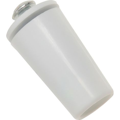Butée volet avec vis 40 mm - Blanche (1/5)