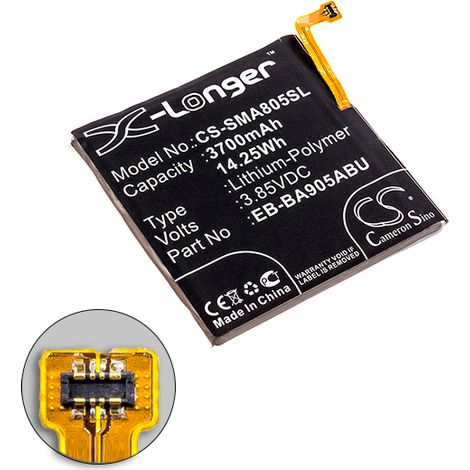 NX - Batterie téléphone, smartphone, GSM pour Samsung 3.85V 3700mAh - EB-BA905ABEEB-BA9