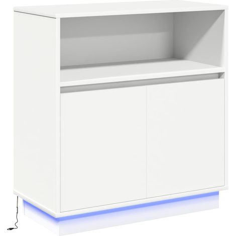Maison Exclusive - Madia LED Bianco 71 x 34,5 x 75 cm Legno multistrato