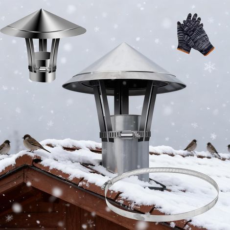 1 Chapeau De Cheminée,Acier Inoxydable 201,Conique,Résistant Intempéries,Ventilation,Toit (1/5)