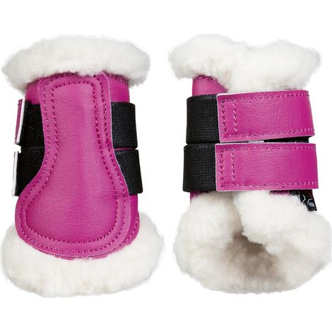 Protezioni da salto ostacoli in similpelle con imbottitura in lana sintetica modello Comfort Shetty: Shetty, B3101 mirtillo (1/5)