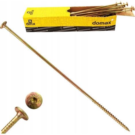 Vis à bois Tête plate 8x320 Torx - Résistantes - Idéales pour construction - Haute qualité