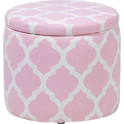 Pouf mit Stauraum TUNICA Baumwolle Rosa