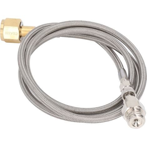 1500 PSI Edelstahl CO2-Kartuschen-Nachfülladapter Tankanschluss CGA320 auf TR21-4 (1/5)