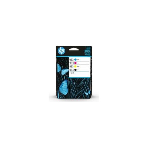 Cartucce di Inchiostro Originale Multipack HP 6ZC69AE 953 Confezione da 4 Colori Nero Ciano Magenta Giallo per Officejet Pro 8210 8218 8710 (1/5)