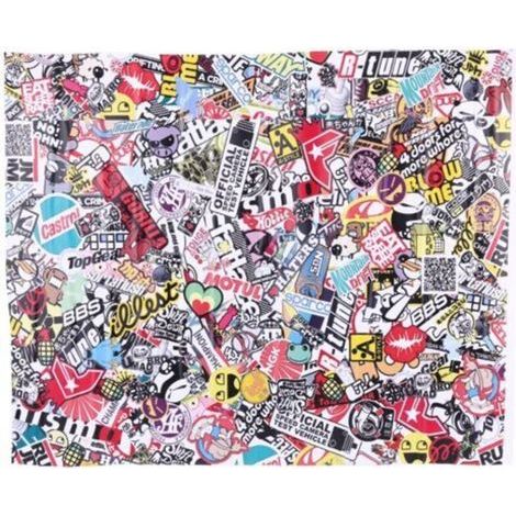Cartoon sticker, stretchable and durable style, 50 x 75 cm, high temperature adhesion, attractive skull pattern for decorating cars and motorcycles. (1/5)