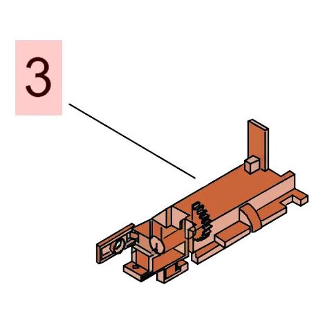 Geschützte Container-Entriegelungssperre 760 Original-Ersatzteil FAAC 7201295 (1/3)