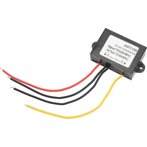 Module abaisseur de tension CC avec câble, transformateur de tension, convertisseur 72 V vers 12 V 5 A, étanche IP67 (1/5)