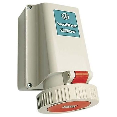Walther 169 prise murale bleue IP67 63A 400V