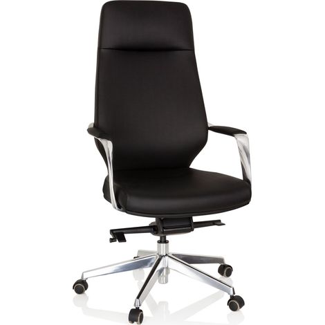 Chefsessel / Bürostuhl VELVET Kunstleder schwarz hjh OFFICE (1/5)
