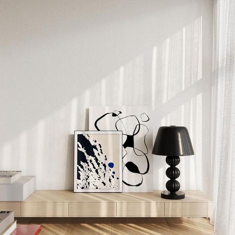 Papier Peint Blanc Imitation Béton Imperméable 60cmX400cm Papier Peint Moderne Look Industriel Béton Imperméable Revetement Mural Adhésif Décoratifs Adhesif Pour Meuble Cuisine Rouleau (1/5)