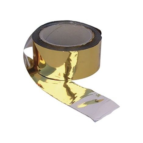 FPLUS banda espantapajaros 100mx50mm oro/plata , - Banda espantapajaros 100mx50mm oro/plata