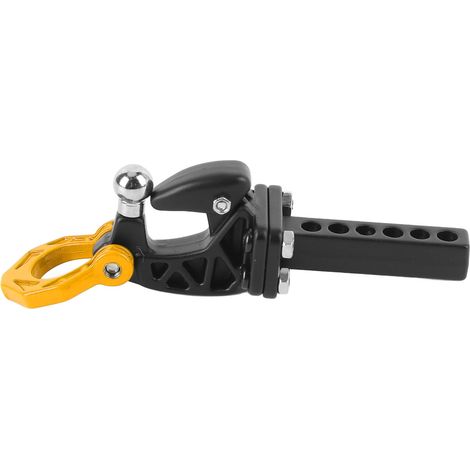 Crochet d'attelage de remorque en aluminium pour SCX10 RC Crawler, accessoires jaunes (1/5)