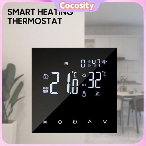Cocosity thermostat de chauffage à écran tactile intelligent Thermostat de piscine pluviometre Chauffage Électrique 16A avec WiFi (1/5)