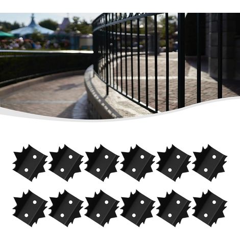Lot de 12 pics anti-intrusion pour clôture et mur de sécurité, anti-escalade, amélioration de la sécurité de la maison, stop voleur