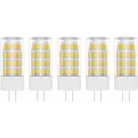 Ampoules LED G4 5 W, 51 LED SMD 2835, blanc chaud 3000 K, équivalent à des lampes halogènes 50 W, AC/DC 220 V. (1/4)