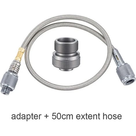 Raccord de transfert pour cartouche de gaz MAPP en alliage d'aluminium pour réchaud à gaz portable Outdoor Camping America et réchauds de cuisine portables EPI. (1/5)