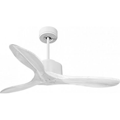 Modulo de KlassFan - Super destratificateur et ventilateur DC 106 cm Blanc pales bois blanc sans Lumière  15 à 20 m² (1/5)