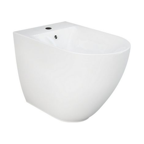 Bidet filo muro des cm. 52 fissaggi nascosti erogazione rubinetto (1/2)