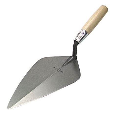 34 Wide London Pattern Brick Trowel - Wooden Handle 12in M/T3412 (1/2)