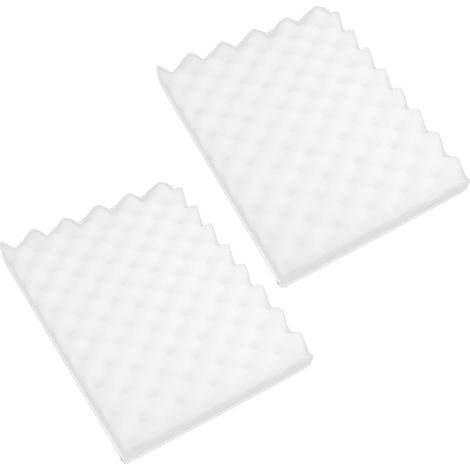 2 Pcs Tapis en Eponge Formage Fondant DIY Ondule Fleur Decoration Gateau Sechage Modelage Outils Blanc 19.5x25x3cm (1/5)