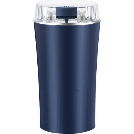 Moulin à café électrique, 300 W, lame en acier inoxydable 304, sans BPA, brosse de nettoyage incluse, moulin automatique pour café, épices, herbes, noix et céréales. (1/5)