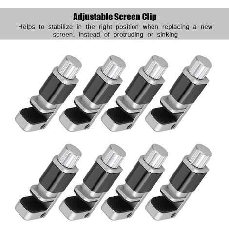 MINKUROW Clip Mount, Abrazadera De Abrazadera De Pantalla Ajustable, Para Herramienta De Reparación De Tabletas De Teléfonos (8pcs) (1/5)