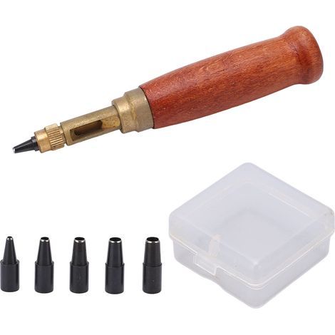 Set aus Stahl-Lederlochern, hochwertiger Gürtellocher, austauschbare Locher für die Lederverarbeitung (1/5)