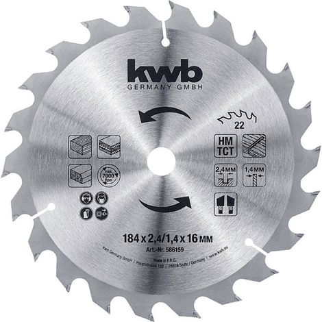 kwb 586159 Lame de scie circulaire 184 x 16 mm 1 pc(s) (1/2)