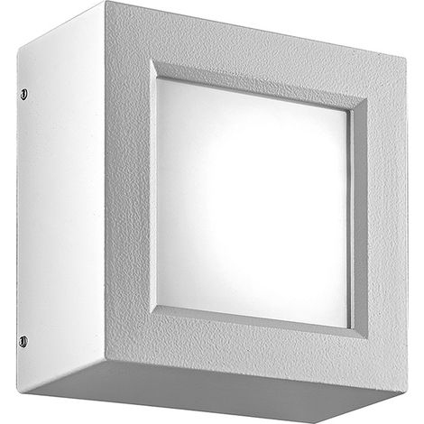 ENTER – Applique/Plafonnier LED 8,7W Blanc 4000K IP65 - Éclairage Extérieur Carré à haute résistance aux agents atmosphériques (1/4)