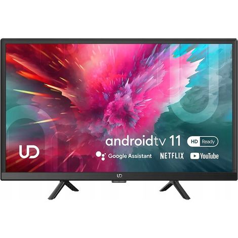 SMART TV de 24" TV UD 24W5210S D LED Android 11 DVB-T2 HEVC CHROMECAST