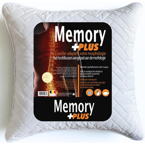 Oreiller Ergonomique Cervical 60x60 (GARANTIE) Oreiller Memoire Forme 60x60 Cervicales Douloureuses, Soulager Douleurs Soutien Sommeil Réparateur Pillow Mémoire de Forme Viscoélastique Coussin Ferme (1/5)