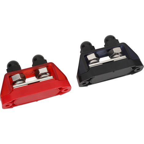 Bloc de distribution d'alimentation 48V M10 pour camping-car et bateau, 2 connecteurs de barre omnibus pour modification électrique automobile (1/5)